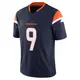 Limited Navy Men's Kendall Hinton Denver Broncos Alternate Vapor F.U.S.E. Jersey