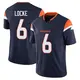 Limited Navy Men's P.J. Locke Denver Broncos Alternate Vapor F.U.S.E. Jersey