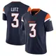 Limited Navy Men's Wil Lutz Denver Broncos Alternate Vapor F.U.S.E. Jersey