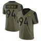 Limited Olive Men's Aaron Patrick Denver Broncos 2021 Salute To Service Jersey