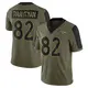 Limited Olive Men's Adam Trautman Denver Broncos 2021 Salute To Service Jersey