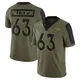 Limited Olive Men's Alex Palczewski Denver Broncos 2021 Salute To Service Jersey