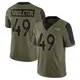 Limited Olive Men's Alex Singleton Denver Broncos 2021 Salute To Service Jersey