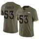 Limited Olive Men's Andrew Farmer Denver Broncos 2022 Salute To Service Jersey