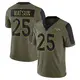 Limited Olive Men's Blake Watson Denver Broncos 2021 Salute To Service Jersey