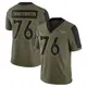 Limited Olive Men's Calvin Throckmorton Denver Broncos 2021 Salute To Service Jersey