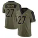 Limited Olive Men's Damarri Mathis Denver Broncos 2021 Salute To Service Jersey