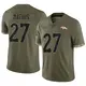 Limited Olive Men's Damarri Mathis Denver Broncos 2022 Salute To Service Jersey