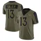 Limited Olive Men's David Sills V Denver Broncos 2021 Salute To Service Jersey