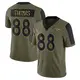 Limited Olive Men's Demaryius Thomas Denver Broncos 2021 Salute To Service Jersey