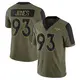 Limited Olive Men's D.J. Jones Denver Broncos 2021 Salute To Service Jersey