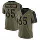 Limited Olive Men's Gary Zimmerman Denver Broncos 2021 Salute To Service Jersey