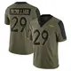 Limited Olive Men's Ja'Quan McMillian Denver Broncos 2021 Salute To Service Jersey