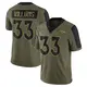 Limited Olive Men's Javonte Williams Denver Broncos 2021 Salute To Service Jersey