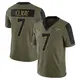 Limited Olive Men's John Elway Denver Broncos 2021 Salute To Service Jersey