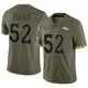 Limited Olive Men's Jonah Elliss Denver Broncos 2022 Salute To Service Jersey