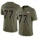 Limited Olive Men's Karl Mecklenburg Denver Broncos 2022 Salute To Service Jersey