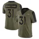 Limited Olive Men's Kris Abrams-Draine Denver Broncos 2021 Salute To Service Jersey