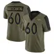 Limited Olive Men's Luke Wattenberg Denver Broncos 2021 Salute To Service Jersey