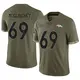 Limited Olive Men's Mike McGlinchey Denver Broncos 2022 Salute To Service Jersey