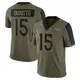 Limited Olive Men's Nik Bonitto Denver Broncos 2021 Salute To Service Jersey