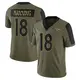 Limited Olive Men's Peyton Manning Denver Broncos 2021 Salute To Service Jersey