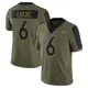 Limited Olive Men's P.J. Locke Denver Broncos 2021 Salute To Service Jersey