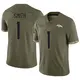 Limited Olive Men's Tremon Smith Denver Broncos 2022 Salute To Service Jersey