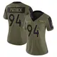 Limited Olive Women's Aaron Patrick Denver Broncos 2021 Salute To Service Jersey