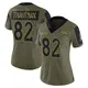 Limited Olive Women's Adam Trautman Denver Broncos 2021 Salute To Service Jersey