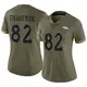 Limited Olive Women's Adam Trautman Denver Broncos 2022 Salute To Service Jersey