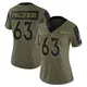 Limited Olive Women's Alex Palczewski Denver Broncos 2021 Salute To Service Jersey