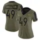 Limited Olive Women's Alex Singleton Denver Broncos 2021 Salute To Service Jersey