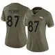 Limited Olive Women's A.T. Perry Denver Broncos 2022 Salute To Service Jersey