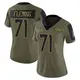 Limited Olive Women's Cam Fleming Denver Broncos 2021 Salute To Service Jersey