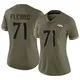 Limited Olive Women's Cam Fleming Denver Broncos 2022 Salute To Service Jersey