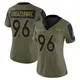 Limited Olive Women's Eyioma Uwazurike Denver Broncos 2021 Salute To Service Jersey