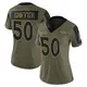 Limited Olive Women's Jonas Griffith Denver Broncos 2021 Salute To Service Jersey