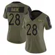 Limited Olive Women's Tyler Badie Denver Broncos 2021 Salute To Service Jersey