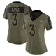 Limited Olive Women's Wil Lutz Denver Broncos 2021 Salute To Service Jersey