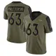 Limited Olive Youth Alex Palczewski Denver Broncos 2021 Salute To Service Jersey