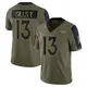 Limited Olive Youth David Sills V Denver Broncos 2021 Salute To Service Jersey