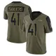 Limited Olive Youth Drew Sanders Denver Broncos 2021 Salute To Service Jersey