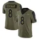 Limited Olive Youth Jarrett Stidham Denver Broncos 2021 Salute To Service Jersey