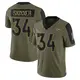 Limited Olive Youth JL Skinner Denver Broncos 2021 Salute To Service Jersey