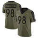 Limited Olive Youth John Franklin-Myers Denver Broncos 2021 Salute To Service Jersey