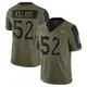 Limited Olive Youth Jonah Elliss Denver Broncos 2021 Salute To Service Jersey