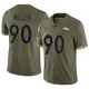 Limited Olive Youth Jordan Miller Denver Broncos 2022 Salute To Service Jersey