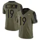 Limited Olive Youth Marvin Mims Jr. Denver Broncos 2021 Salute To Service Jersey