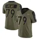 Limited Olive Youth Matt Peart Denver Broncos 2021 Salute To Service Jersey